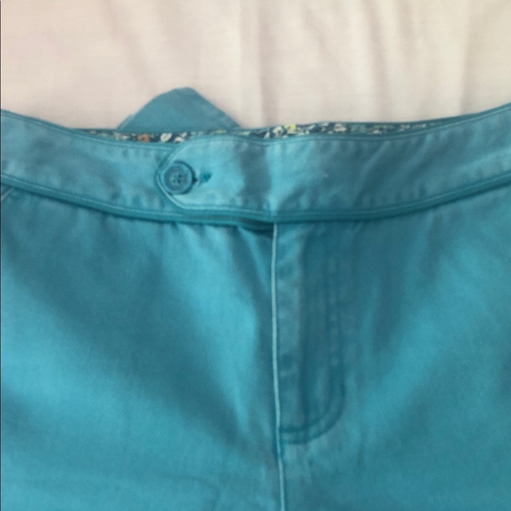 Liz Claiborne Teal Wide-Leg Pants - Picture 2 of 4